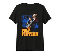 Pulp Fiction Layered Poster Vintage 90's Action Movie Camiseta Premium