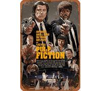 Pulp Fiction Poster II Cartel Retro de hojalata, Cartel Vintage, Placa, decoración de Pared para Bar, cafetería, jardín, Dormitorio, Oficina, Hotel, 20X30 cm