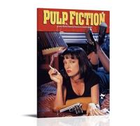 Pulp FictionPainting - Póster artístico en lienzo para decoración de pared, hogar, dormitorio, estética, pintor, sala de estar, decoración de pared, estilo marco, 30 x 45 cm