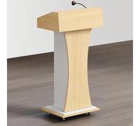 Púlpito de pie, podio de madera, dos estilos: con poleas/sin poleas, púlpitos espaciosos for iglesias, oficinas, escuelas, hogares, conferencias, restaurantes, reuniones y ceremonias de boda.(C1)