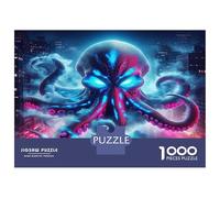 Pulpo 1000 Piezas Puzzle Premium Puzzle Clásico, Cartón Grueso - Ultra Difícil, Antiestrés Total, Ideal para Diversión En Casa 38x26cm/1000pcs
