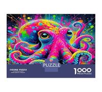 Pulpo 1000 Piezas Puzzle Premium Puzzle Clásico, Cartón Grueso - Ultra Difícil, Antiestrés Total, Ideal para Diversión En Casa 52x38cm/1000pcs