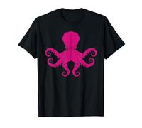 Pulpo Amante Geométrico Océano Criatura Vida Camiseta