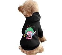 Pulpo Bad Girl Invierno Perro Sudadera con Capucha Sudaderas Ropa cálida para Perros pequeños Chihuahua Abrigo Ropa Cachorro Gato Custume S