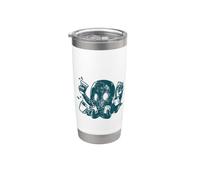 Pulpo Café Pulpo Bebedor Empedernido Cafeína Vaso térmico de acero inoxidable de doble pared