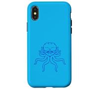 Pulpo calamar cefalópodo tentáculo monstruo alienígena fresco dibujos animados Carcasa para iPhone X/XS