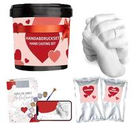 Pulpo Cartucho Alginato para Molde de Manos - Yeso para Manualidades de Escultura Manos, Regalo San Valentin, Regalo Pareja Manos, Escayola Manualidades, Regalo para Parejas