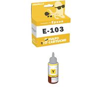 Pulpo Cartucho - Botella de Tinta Genérica 103 Amarillo Compatible con Epson Ref. C13T00S44A10 - Valido para Impresoras EcoTank ET-L3110, ET-L3111, ET-L3150, ET-L3151, ET-L3156, ET-L3160, ET-L5190