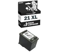 Pulpo Cartucho - Cartucho de Tinta 21 XL Negro Compatible con HP 21 XL/Ref. C9351AE - Valido para Impresoras Deskjet, DeskJet D, DeskJet F, Fax, OfficeJet, OfficeJet J, PhotoSmart, PSC