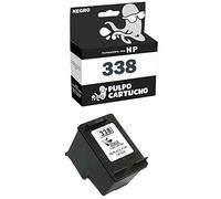 Pulpo Cartucho - Cartucho de Tinta 338 Negro Compatible con HP 338 / Ref. C8765EE - Valido para Impresoras DeskJet, OfficeJet, OfficeJet K, PhotoSmart, PhotoSmart C, Pro B