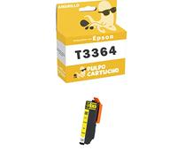 Pulpo Cartucho - Cartucho de Tinta 33XL Amarillo Compatible con Epson T3364 / T3344 / Ref. C13T33644012 / C13T33444012 - Valido para Impresoras Expression Premium XP-7100, XP 530, XP 540, XP 635