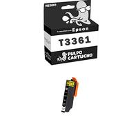 Pulpo Cartucho - Cartucho de Tinta 33XL Negro Photo Compatible con Epson T3361/T3341 / Ref. C13T33614012/C13T33414012 - Valido para Impresoras Expression Premium XP-7100 / XP 530 / XP 540 / XP 635