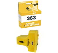 Pulpo Cartucho - Cartucho de Tinta 363 Amarillo Compatible con HP 363 / Ref. C8773EE - Remanufacturado - Valido para Impresoras PhotoSmart/PhotoSmart C/PhotoSmart D