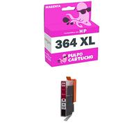 Pulpo Cartucho - Cartucho de Tinta 364 XL Magenta Compatible con HP 364 XL/Ref. CB324EE / CB319EE - XL - Alta Capacidad - Valido para Impresoras DeskJet, OfficeJet, PhotoSmart