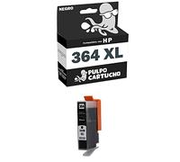 Pulpo Cartucho - Cartucho de Tinta 364 XL Negro Compatible con HP 364 XL/Ref. CN684EE / CB316EE - XL - Alta Capacidad - Valido para Impresoras DeskJet, OfficeJet, PhotoSmart