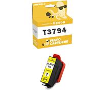 Pulpo Cartucho - Cartucho de Tinta 378XL Amarillo Compatible con Epson T3794/T3784 / Ref. C13T37944010/C13T37844010 - Valido para Impresoras Expression Photo XP-15000/Expression Photo XP-8700/XP-8600