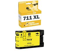 Pulpo Cartucho - Cartucho de Tinta 711 XL Amarillo Compatible con HP 711 XL/Ref. CZ132A - XL - Alta Capacidad - Valido para Impresoras DesignJet T100 / T120 / T130 / T520 / T525 / T530