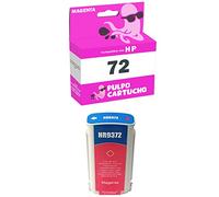Pulpo Cartucho - Cartucho de Tinta 72 Magenta Compatible con HP 72 / Ref. C9372A - Remanufacturado - Valido para Impresoras DesignJet T610, T620, T770, T790, T1100, T1120, T1200, T1300, T2300