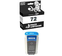 Pulpo Cartucho - Cartucho de Tinta 72 Negro Photo Compatible con HP 72 / Ref. C9370A - Remanufacturado - Valido para Impresoras DesignJet T610, T620, T770, T790, T1100, T1120, T1200, T1300, T2300