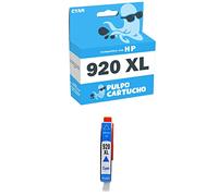 Pulpo Cartucho - Cartucho de Tinta 920 XL Cyan Compatible con HP 920 XL/Ref. CD972AE - XL - Alta Capacidad - Valido para Impresoras Officejet Series 6000/6500 / 6500a / 7000 / 7500a