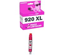 Pulpo Cartucho - Cartucho de Tinta 920 XL Magenta Compatible con HP 920 XL/Ref. CD973AE - XL - Alta Capacidad - Valido para Impresoras Officejet Series 6000/6500 / 6500a / 7000 / 7500a