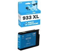 Pulpo Cartucho - Cartucho de Tinta 933 XL Cyan Compatible con HP 933 XL/Ref. CN054AE - XL - Alta Capacidad - Valido para Impresoras Officejet 7510/6100 / 6600/6700 / 7110/7610 / 7612