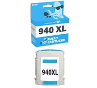 Pulpo Cartucho - Cartucho de Tinta 940 XL Cyan Compatible con HP 940 XL/Ref. C4907AE - XL - Alta Capacidad - Valido para Impresoras Series Officejet Pro 8000/8500 / 8500a