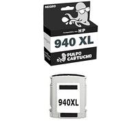 Pulpo Cartucho - Cartucho de Tinta 940 XL Negro Compatible con HP 940 XL/Ref. C4906AE - XL - Alta Capacidad - Valido para Impresoras Series Officejet Pro 8000/8500 / 8500a