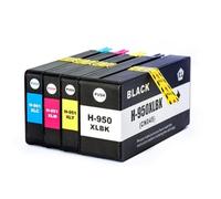 Pulpo Cartucho - Cartucho de Tinta 950 XL / 951 XL Pack 4 Compatible con HP 950 XL / 951 XL/Ref. - Pack 4 - XL - Alta Capacidad - Valido para Impresoras Officejet Pro