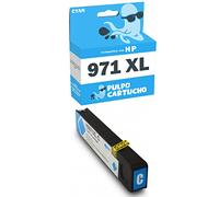 Pulpo Cartucho - Cartucho de Tinta 971 XL Cyan Compatible con HP 971 XL/Ref. CN626AE - XL - Alta Capacidad - Valido para Impresoras OfficeJet Pro X451 / X476 / X551 / X576