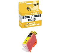 Pulpo Cartucho - Cartucho de Tinta BCI-6 / BCI-5 / BCI-3 Amarillo Compatible con Canon BCI-6 / BCI-5 / BCI-3 / Ref. BCI3E - Valido para Impresoras BJC/MultiPass/BJ/Pixma IP