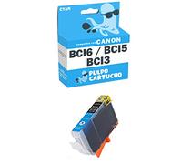Pulpo Cartucho - Cartucho de Tinta BCI-6 / BCI-5 / BCI-3 Cyan Compatible con Canon BCI-6 / BCI-5 / BCI-3 / Ref. BCI3E - Valido para Impresoras BJC/MultiPass/BJ/Pixma IP
