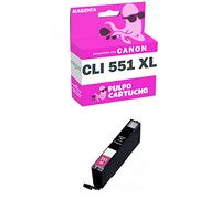 Pulpo Cartucho - Cartucho de Tinta CLI-551 XL Magenta Compatible con Canon CLI-551 XL/Ref. 6445B001 - XL - Alta Capacidad - Valido para Impresoras Pixma IP/IX/MG/MX