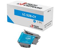 Pulpo Cartucho - Cartucho de Tinta Compatible con Brother LC528 Cyan