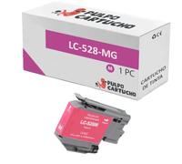 Pulpo Cartucho - Cartucho de Tinta Compatible con Brother LC528 Magenta