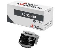 Pulpo Cartucho - Cartucho de Tinta Compatible con Brother LC528 Negro