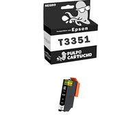 Pulpo Cartucho - Cartucho de Tinta Genérico 33XL Negro Compatible con Epson T3351 / T3331 / C13T33514012 / C13T33314012 - para Impresoras Expression Premium XP-7100, XP 530, XP 540, XP 635, XP 900
