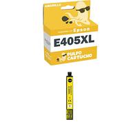 Pulpo Cartucho - Cartucho de Tinta Genérico 405 XL Amarillo Compatible con Epson 405XL / C13T05H44010 / C13T05G44010 - Valido Para WorkForce Pro WF 3820, 3825, 4820, 4825, 4830, 7310, 7830, 7835, 7840