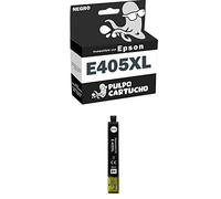 Pulpo Cartucho - Cartucho de Tinta Generico 405 XL Negro Compatible con Epson 405XL / Ref. C13T05H14010 / C13T05G14010 - para Impresoras Workforce Pro WF-3825DWF, WF-4825DWF, WF-3820DWF, WF-4820DWF