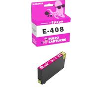Pulpo Cartucho - Cartucho de Tinta Genérico 408 Magenta Compatible con Epson Ref. C13T09J34010 - Valido para Impresoras Workforce Pro WF-C4810DTWF