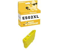 Pulpo Cartucho - Cartucho de Tinta Genérico 502XL Amarillo Compatible con Epson Ref. C13T02W44010 / C13T02V44010 - para Expression Home XP 5100, 5105, 5150 | Workforce WF 2880DWF, 2860DWF, 2885DWF