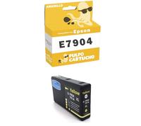Pulpo Cartucho- Cartucho de Tinta Genérico 79XL Amarillo Compatible con Epson T7904, T7914, Ref. C13T79044010, C13T79144010 -Para Impresoras WorkForce Pro WF 4640DTWF, 5110DW, 5190DW, 5620DWF, 5690DWF