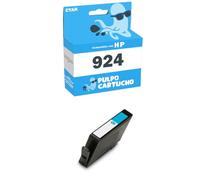 Pulpo Cartucho - Cartucho de Tinta Genérico 924e Cyan Compatible con HP 4K0U7NE - Valido para Impresoras Officejet Pro 8122e, 8124e, 8125e, 8132e, 8134e, 8135e