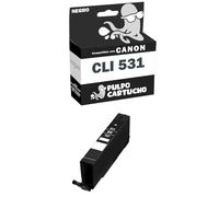 Pulpo Cartucho - Cartucho de Tinta Genérico CLI531 Negro Compatible con Canon CLI-531-BK - Valido para Impresoras Pixma TS8750, Pixma TS8751
