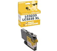 Pulpo Cartucho - Cartucho de Tinta Genérico LC3233 / LC3235 XL Amarillo Compatible con Brother LC-3235XLY - Valido para Impresoras DCP-J1100DW, MFC-J1300DW