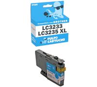 Pulpo Cartucho - Cartucho de Tinta Genérico LC3233 / LC3235 XL Cyan Compatible con Brother LC-3235XLC - Valido para Impresoras DCP-J1100DW, MFC-J1300DW