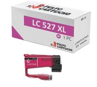 Pulpo Cartucho - Cartucho de Tinta Genérico LC527XL Magenta Compatible con Brother LC527XLM / LC 527 - Valido para Impresoras MFC-J4350DW, MFC-J4550DW
