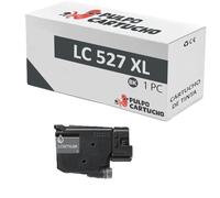 Pulpo Cartucho - Cartucho de Tinta Genérico LC527XL Negro Compatible con Brother LC527XLBK / LC 527 - Valido para Impresoras MFC-J4350DW, MFC-J4550DW