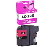 Pulpo Cartucho - Cartucho de Tinta LC-12E Magenta Compatible con Brother LC12EXLM / Ref. LC12E - Valido para Impresoras MFC J6925DW