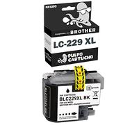 Pulpo Cartucho - Cartucho de Tinta LC-229 XL Negro Compatible con Brother LC229XLBK / Ref. LC229 XL - Valido para Impresoras MFC-J5320 DW, MFC-J5600 Series, MFC-J5620 DW, MFC-J5625 DW, MFC-J5720 DW